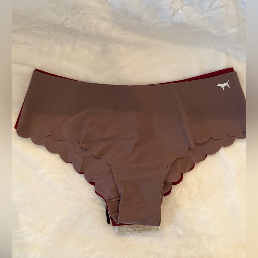 VS PINK Seamless Cheekster Panty Set – 5 Pack (Size M) Neutral & Bold Colors - Picture 2 of 10